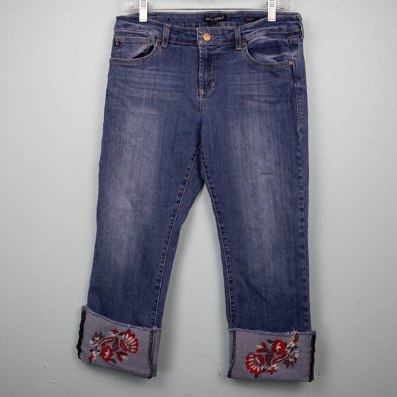 Dear John Penny Blossom Playback Cuff cropped jeans-30 - Picture 1 of 6